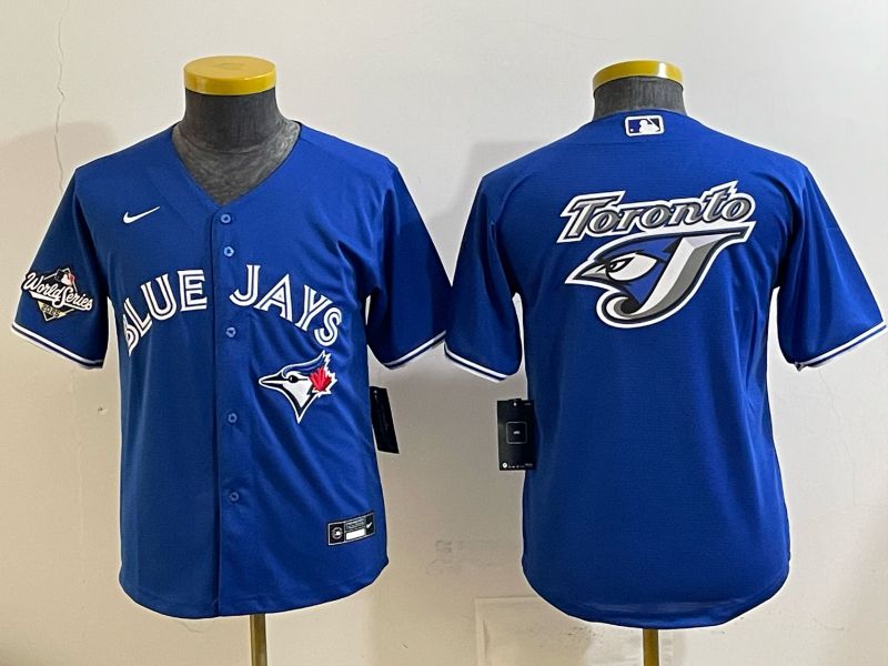 Youth 2025 Nike Toronto Blue Jays Blank blue Game MLB Jersey 012->youth mlb jersey->Youth Jersey